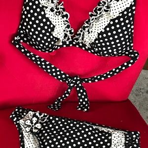 Betsy Johnson Polka Dot Bikini - Brand New!